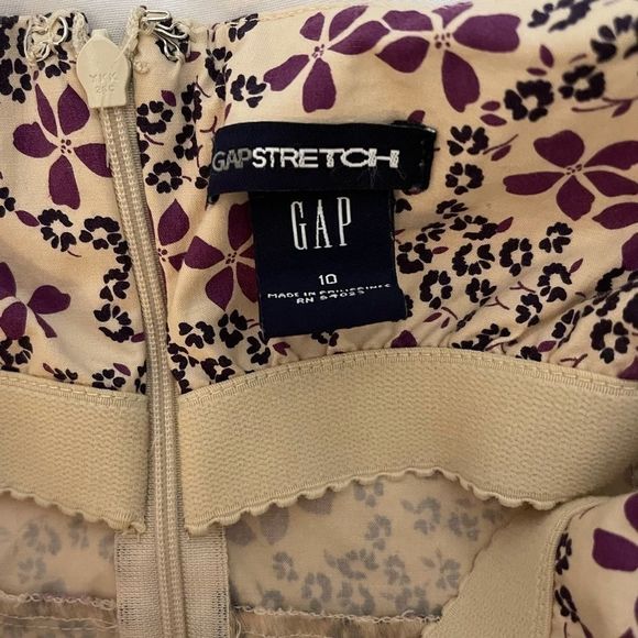 Gap Stretch Floral Strapless A-line Dress - Picture 2 of 11